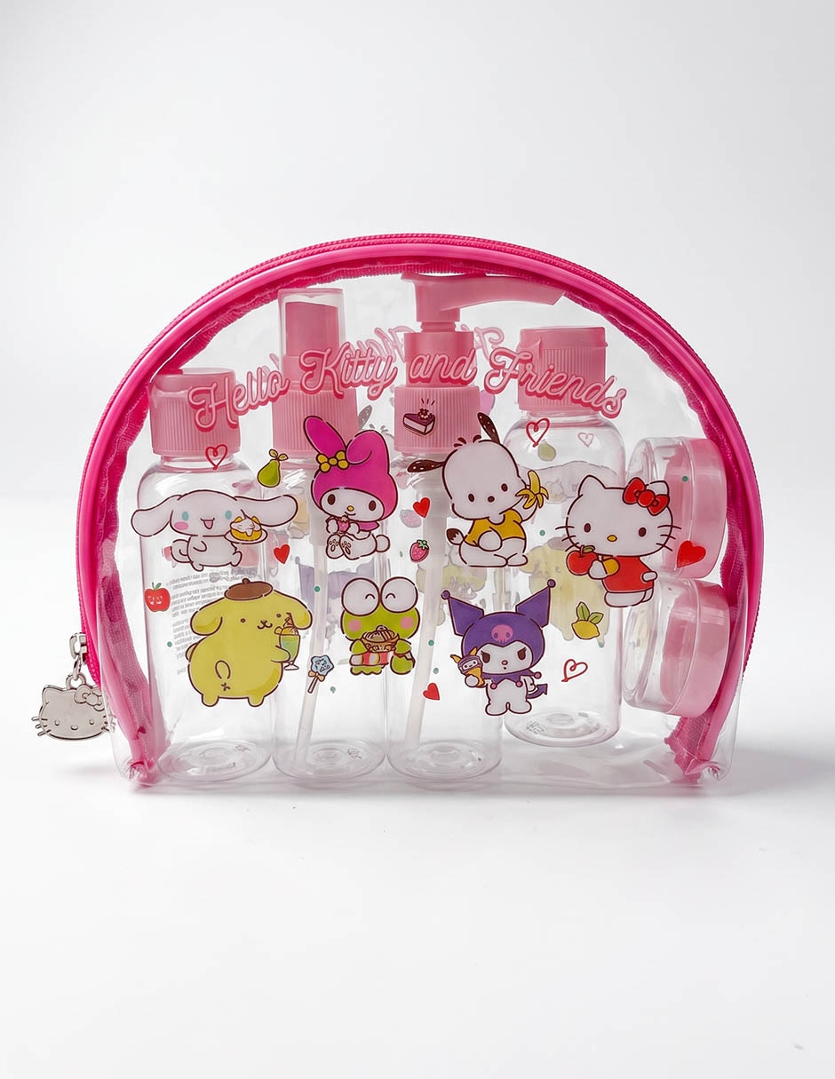 Cosmétiquera Hello Kitty And Friends 7 Piezas Para Niña