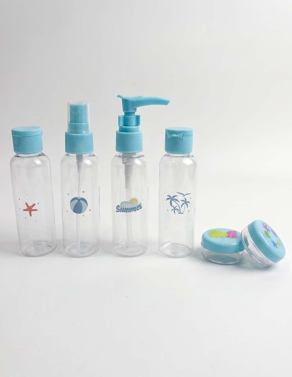 Cosmetiquera de viaje disney stitch 7 piezas para niña