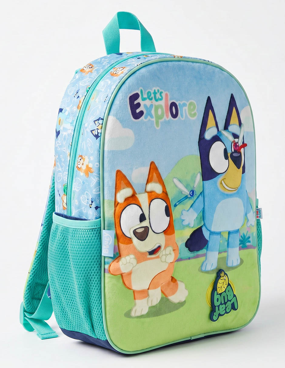 Mochila escolar Bluey y Bingo Let's Explore unisex 2