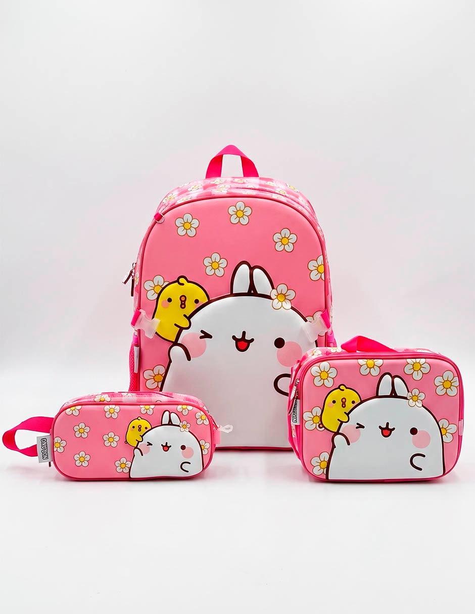 Set mochila escolar blossoms para niña 1