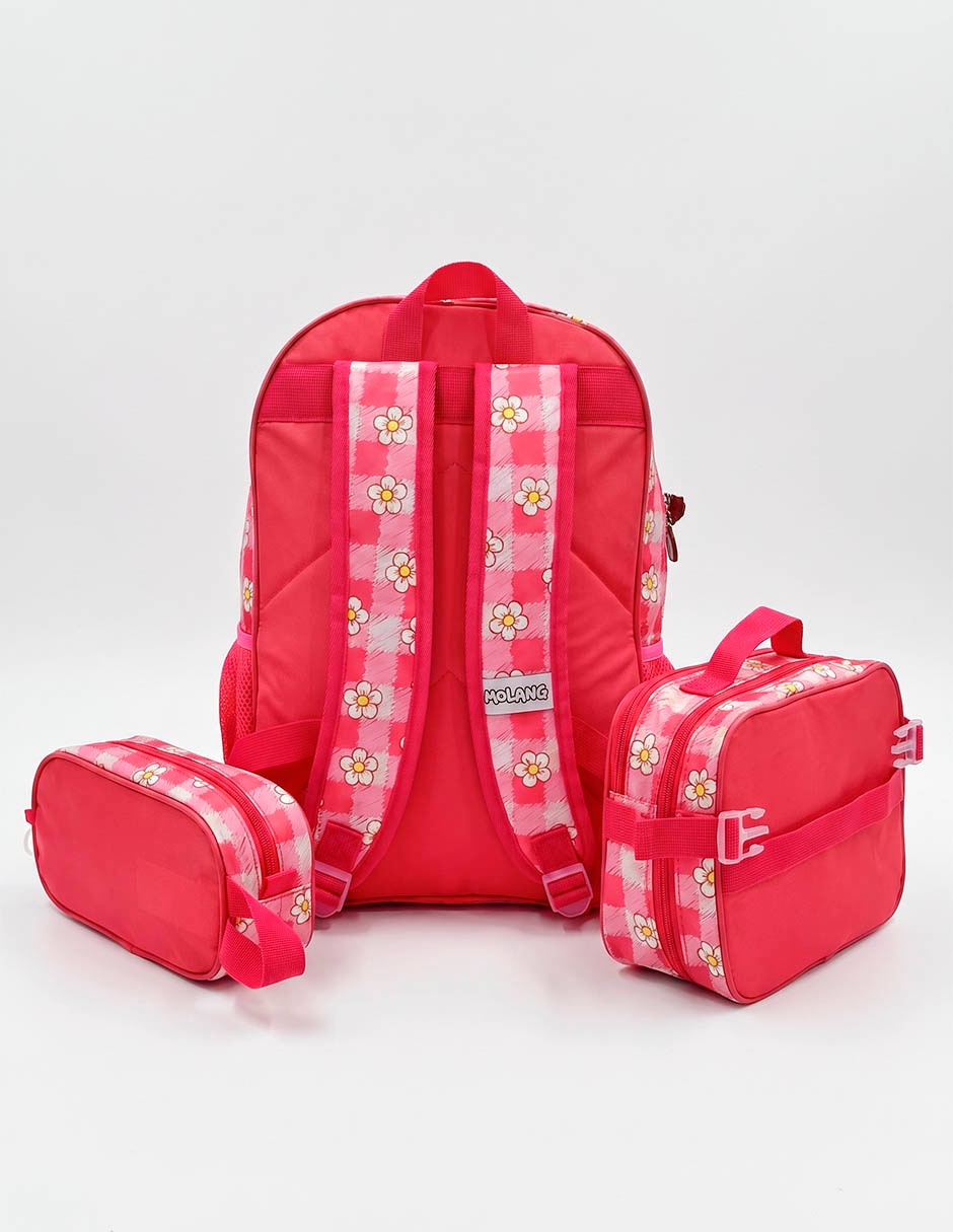 Set mochila escolar blossoms para niña 2