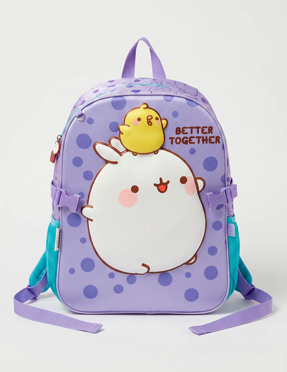 Set mochila escolar Molang Dots para niña 3