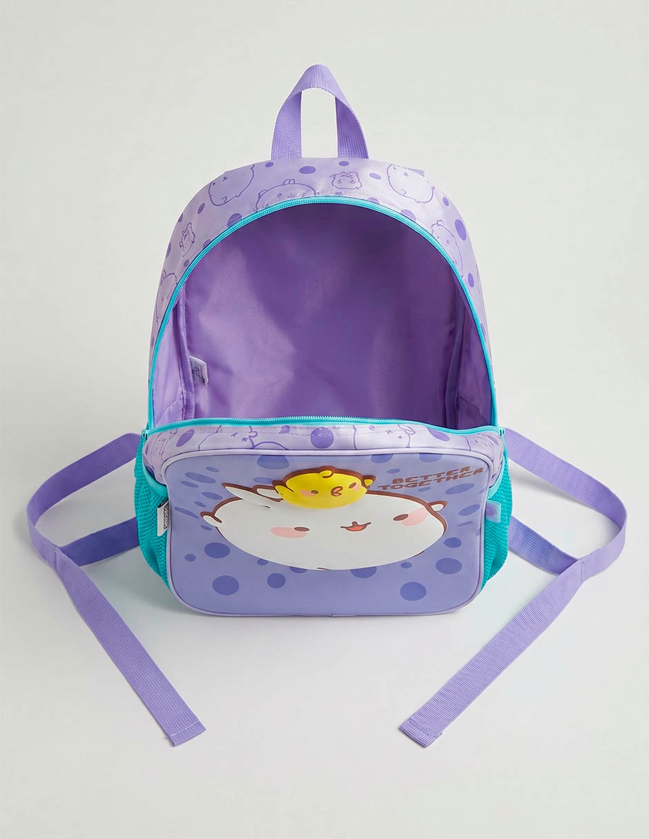 Set mochila escolar Molang Dots para niña