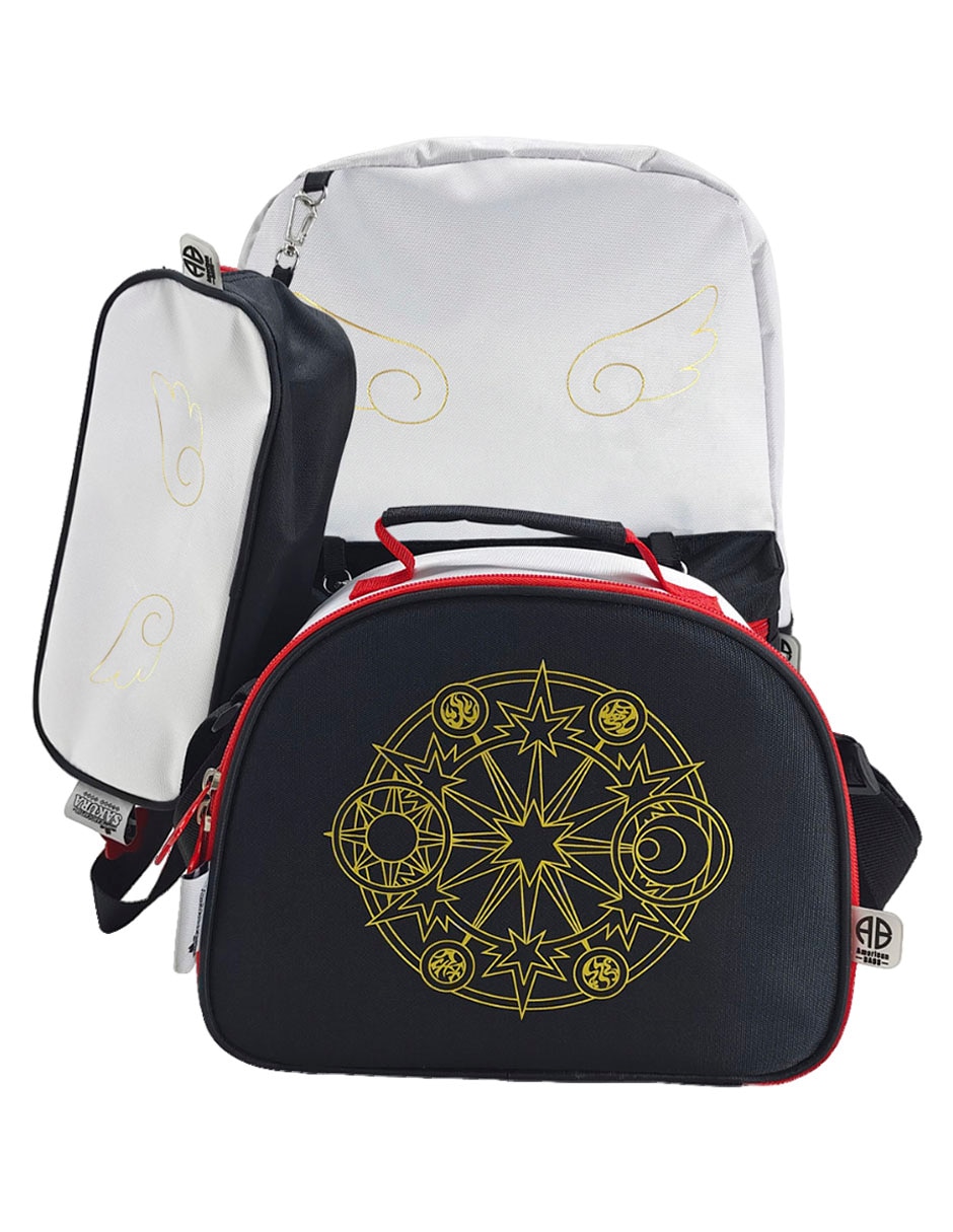 Set mochila escolar sakura cardcaptor para niña 1