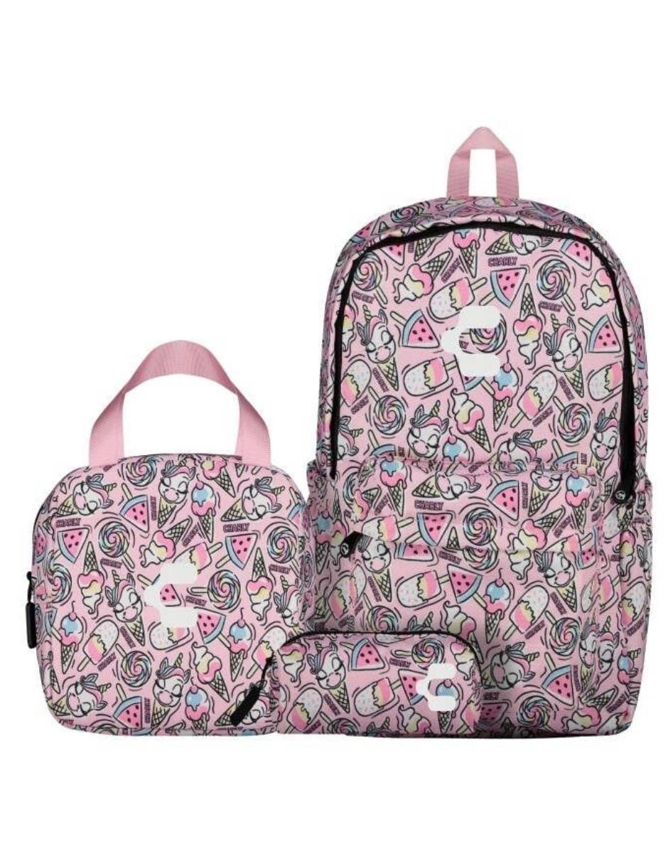 Set mochila escolar Charly para niña