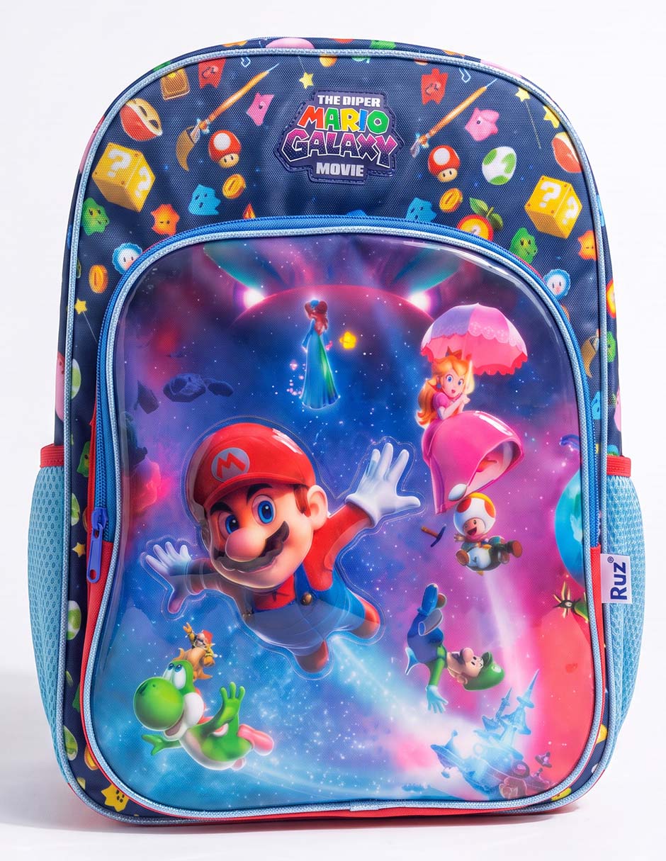 Mochila escolar Super Mario Galaxy para niño 1