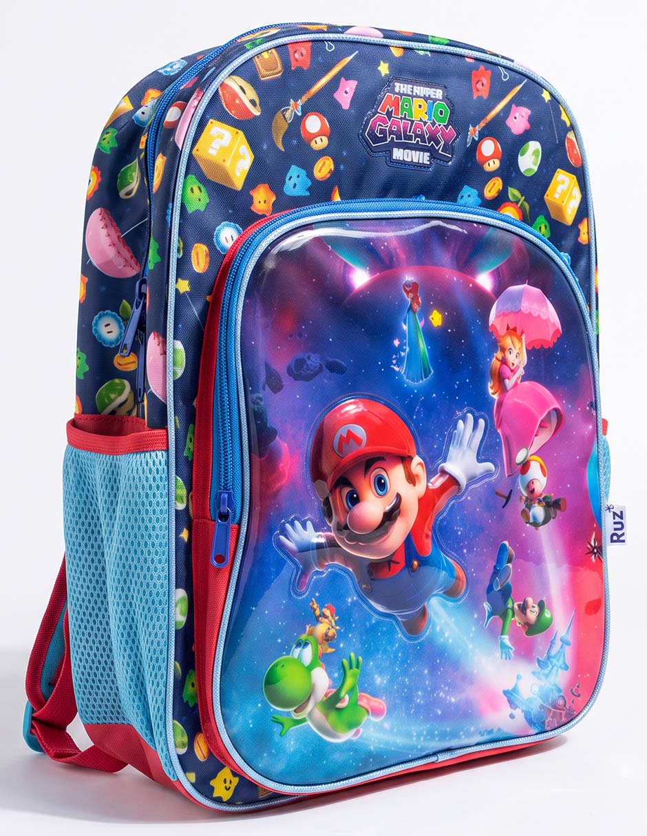 Mochila escolar Super Mario Galaxy para niño 2