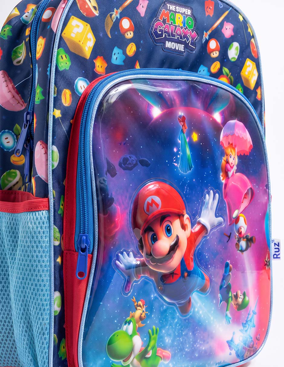 Mochila escolar Super Mario Galaxy para niño