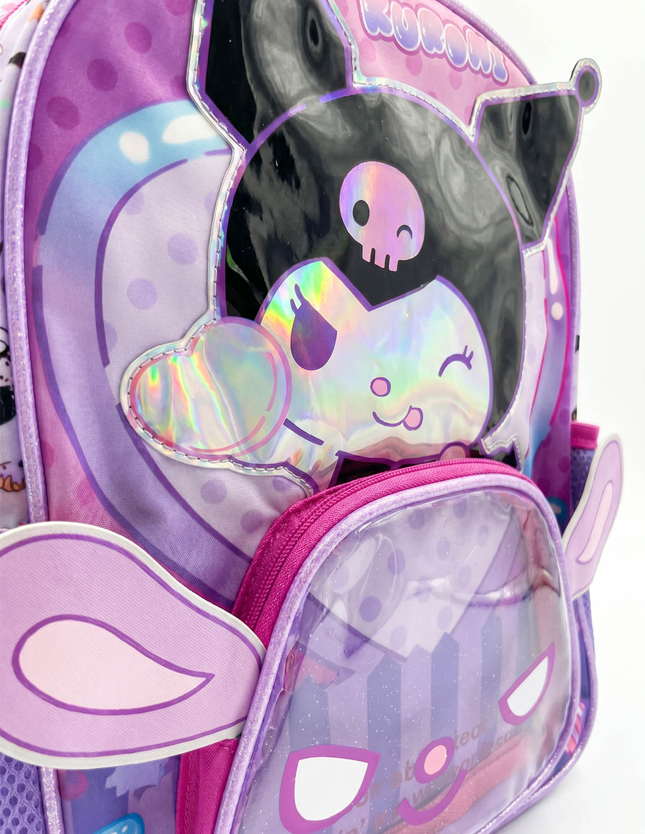 Mochila escolar Kuromi para niña Mochila escolar Kuromi para niña