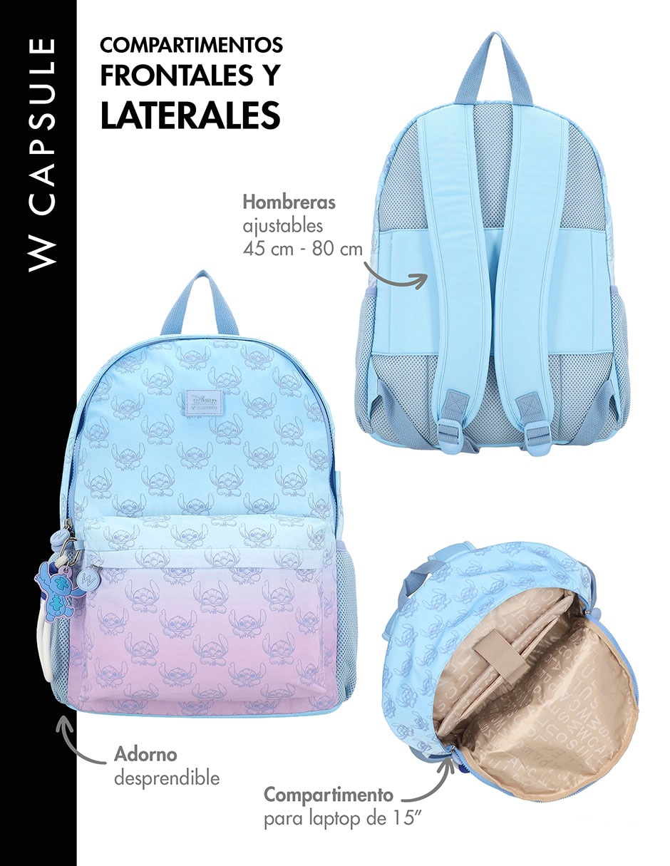 Mochila escolar stitch galioto para mujer 5