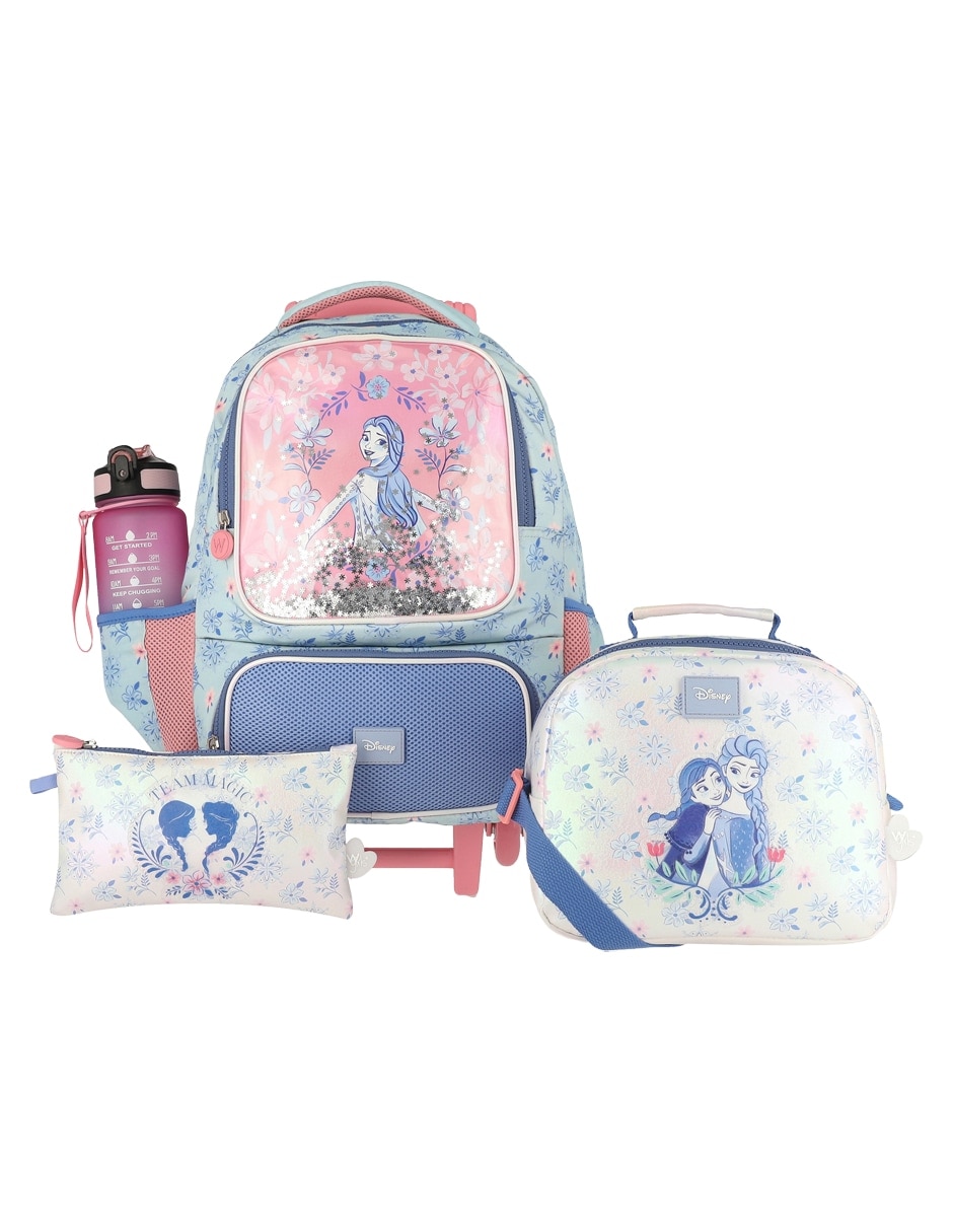 Set mochila escolar Frozen Bader para niña