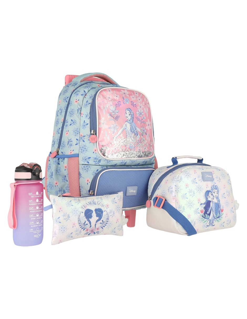 Set mochila escolar Frozen Bader para niña