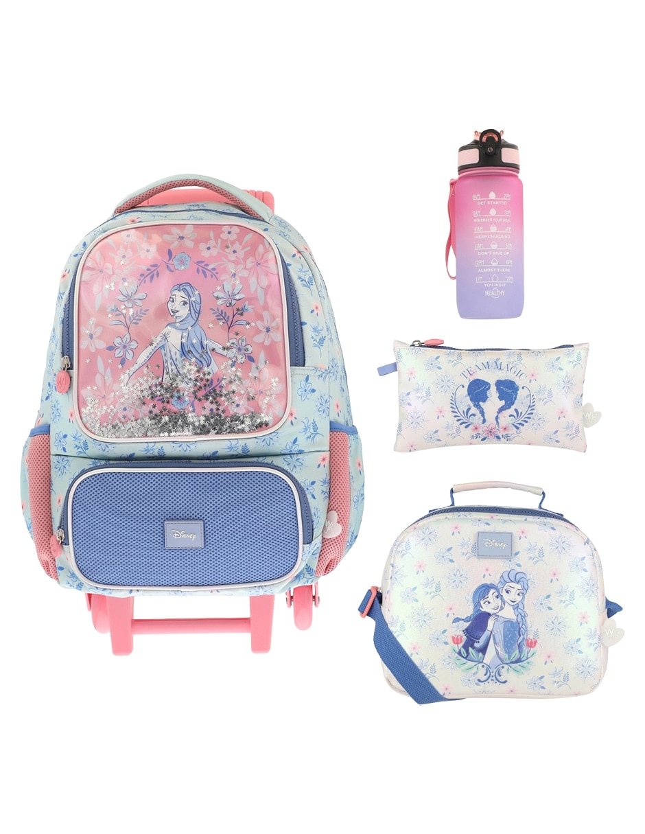 Set mochila escolar Frozen Bader para niña