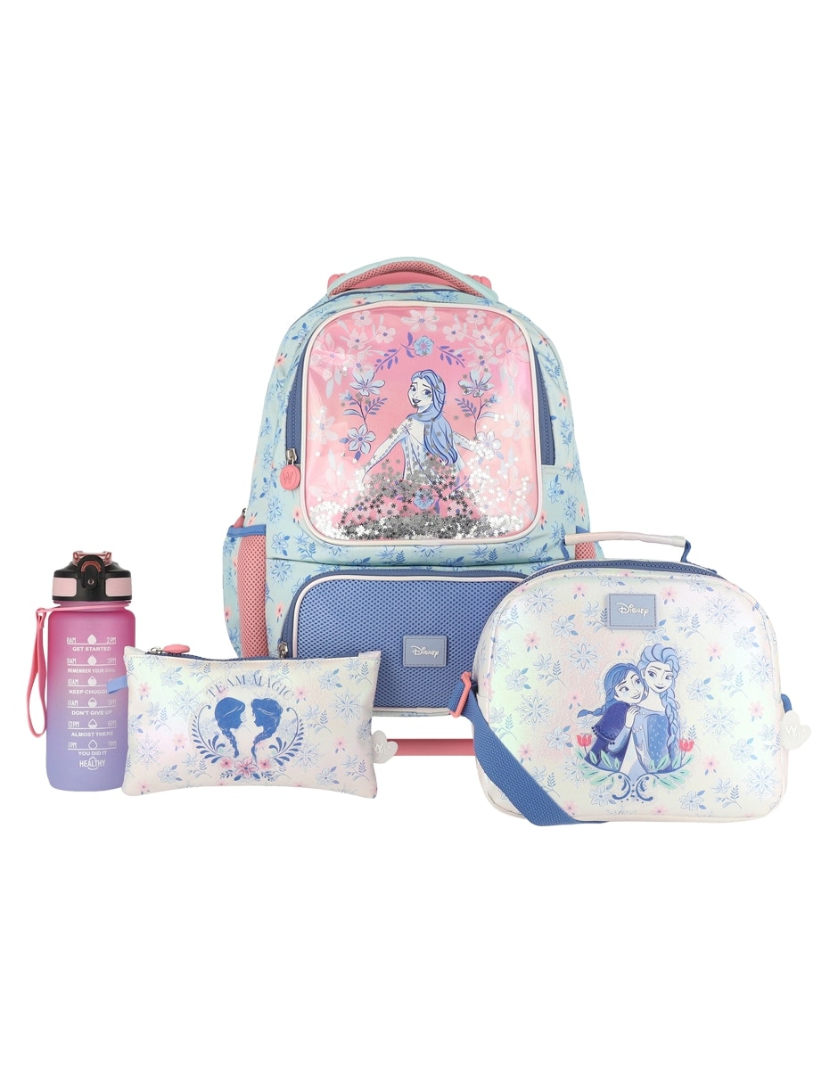 Set mochila escolar Frozen Bader para niña
