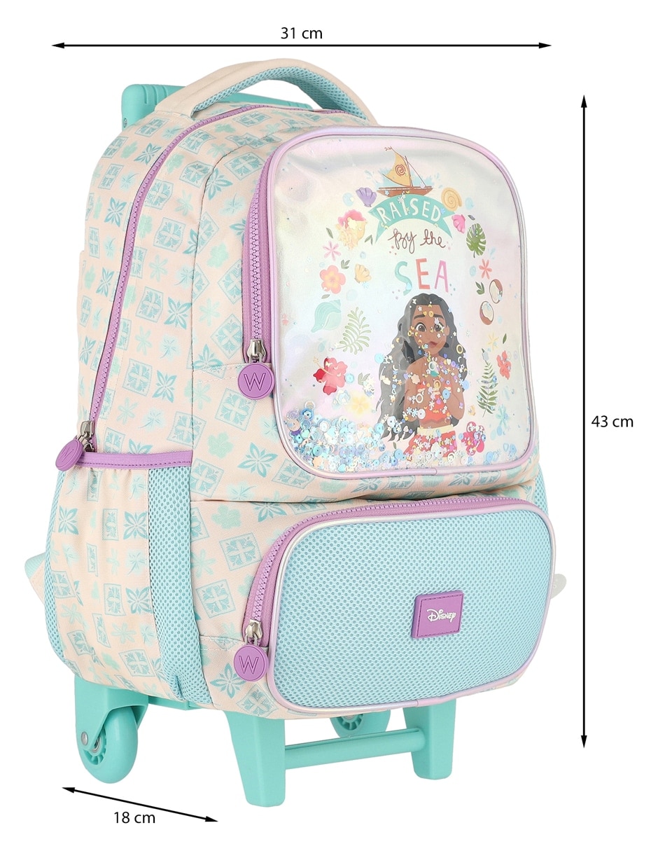 Set mochila escolar Moana Bader para niña