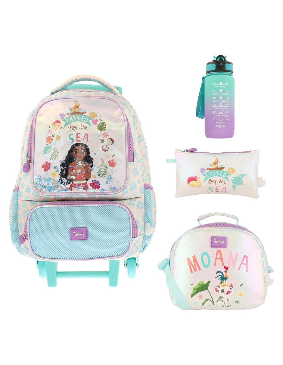 Set mochila escolar Moana Bader para niña
