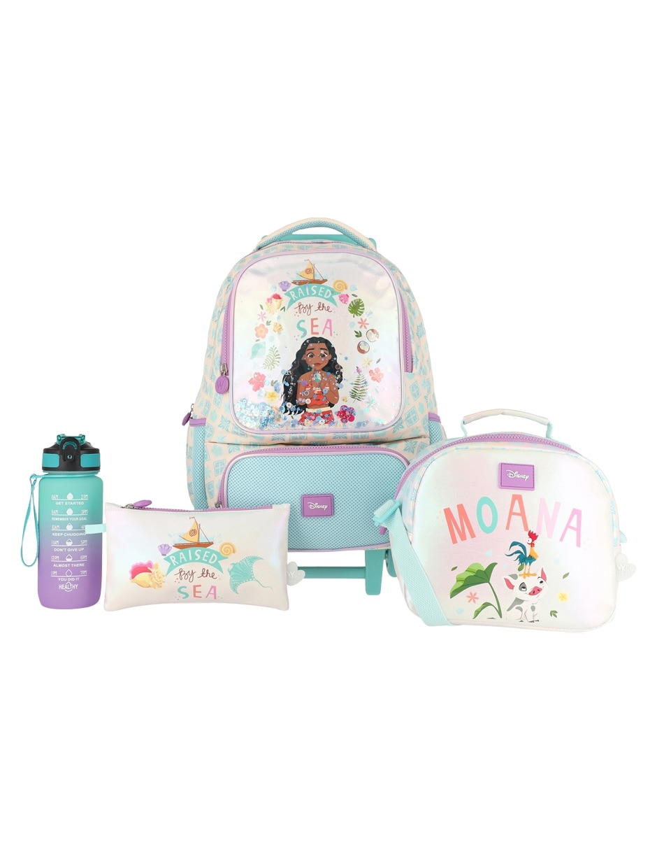 Set mochila escolar Moana Bader para niña Set mochila escolar Moana Bader para niña
