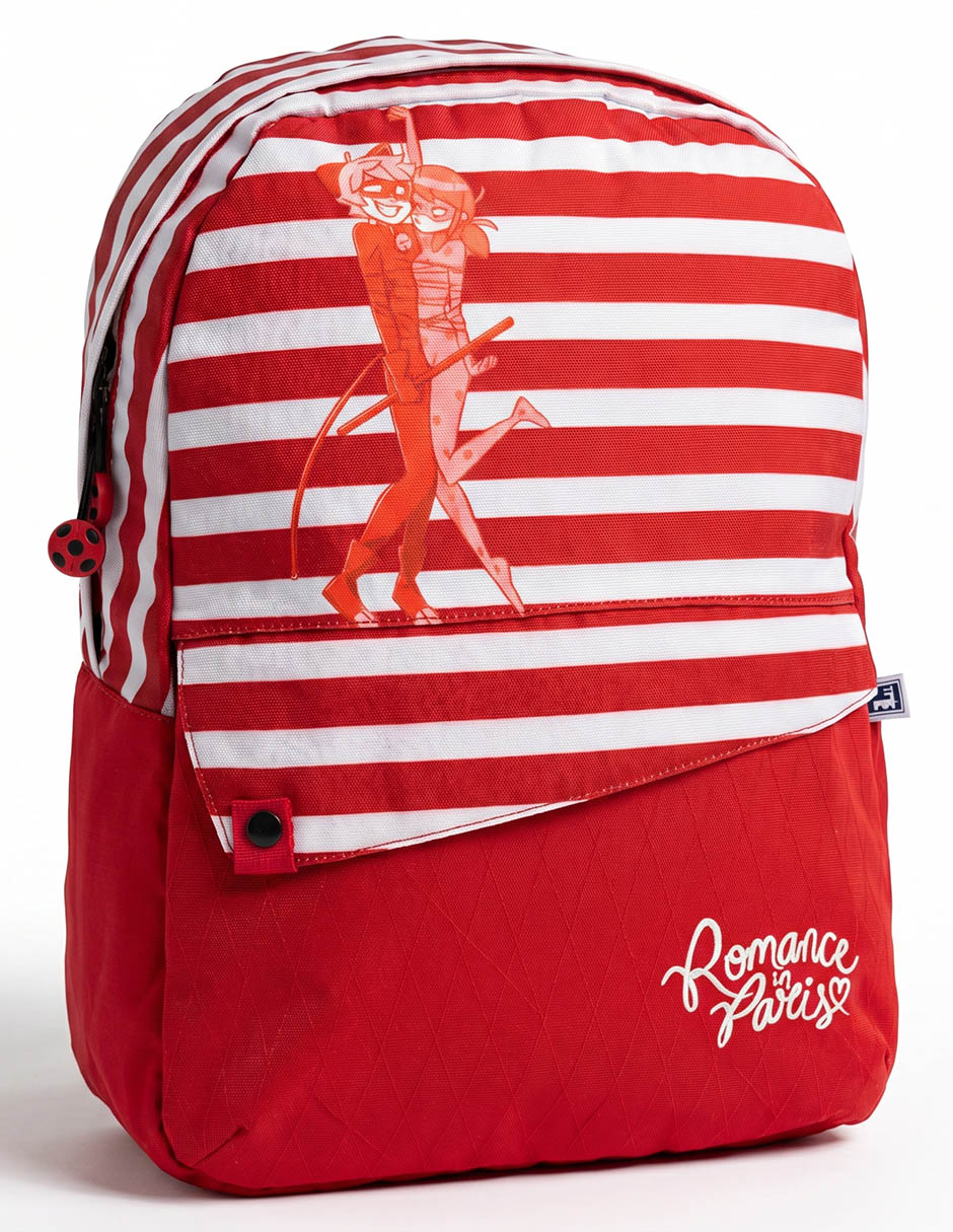 Mochila casual ladybug black bug para niña 3