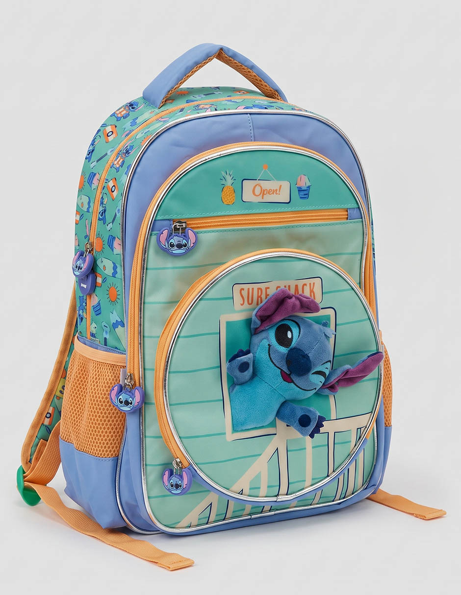 Mochila infantil stitch surf shac para niño 2