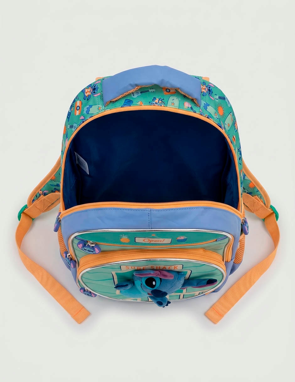Mochila infantil stitch surf shac para niño 4