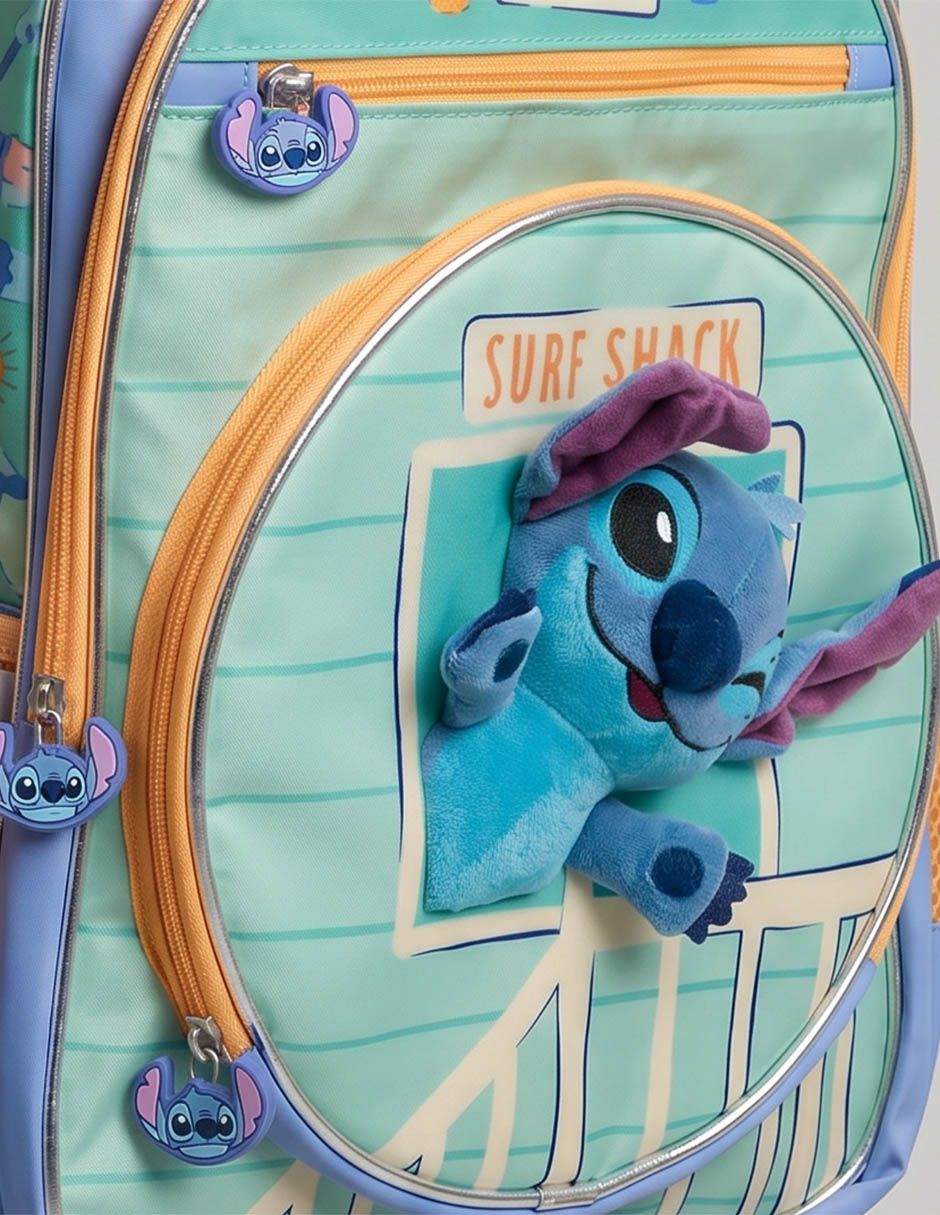 Mochila infantil stitch surf shac para niño